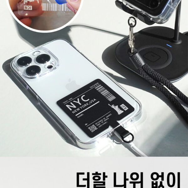 ARAREE Tag Holder NYC (New York) แผ่นสายคล้อง – Black