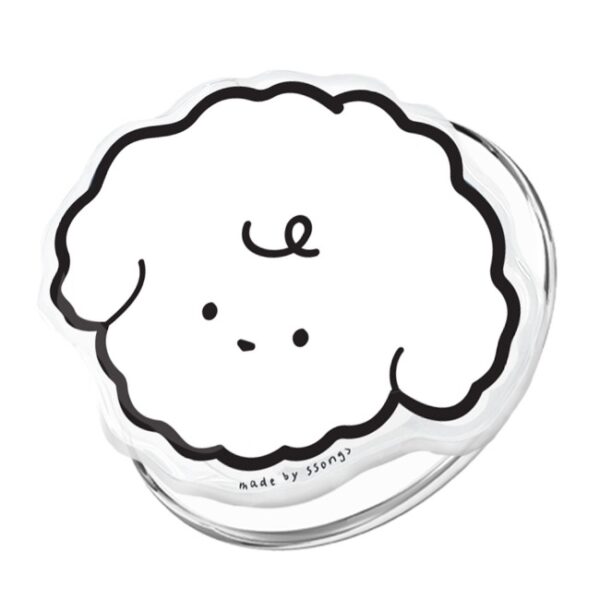 Ssongs CHANGETOC Griptok MagSafe – Cute Bichon Black